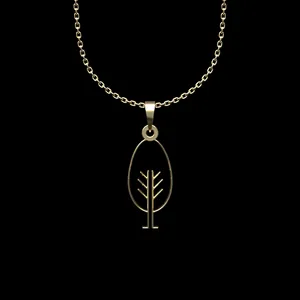گردنبند طلا 18 عیار زنانه مدوپد مدل درخت کد L2-1-1018