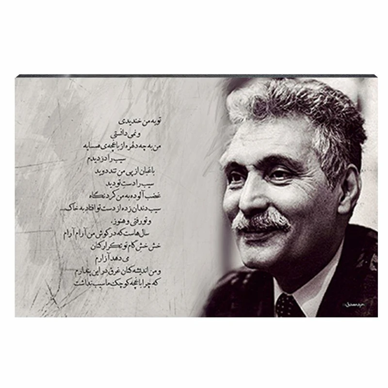 تابلو شاسی طرح حمید مصدق مدل تو به من خندیدی کد 4G282