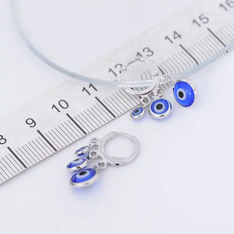 گوشواره زنانه مدل چشم نظر کد GO1682