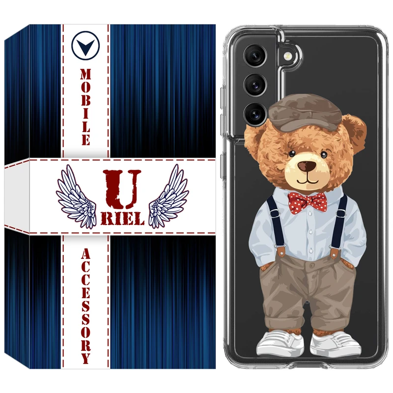 کاور یوریل مدل Clear کد 41 طرح تدی مناسب برای گوشی موبایل سامسونگ Galaxy S21 FE