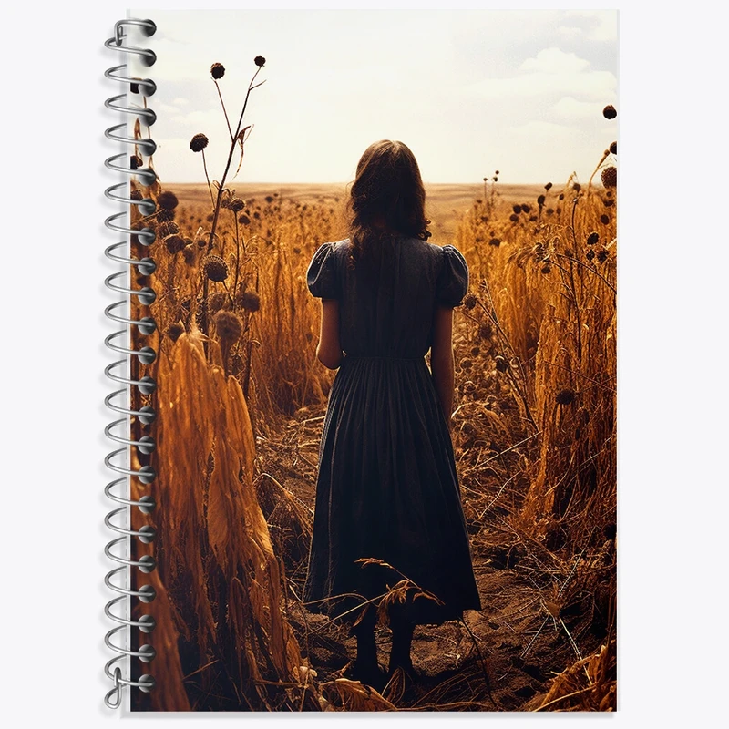 دفتر زبان 50 برگ خندالو مدل دو خط طرح دخترانه کد F416