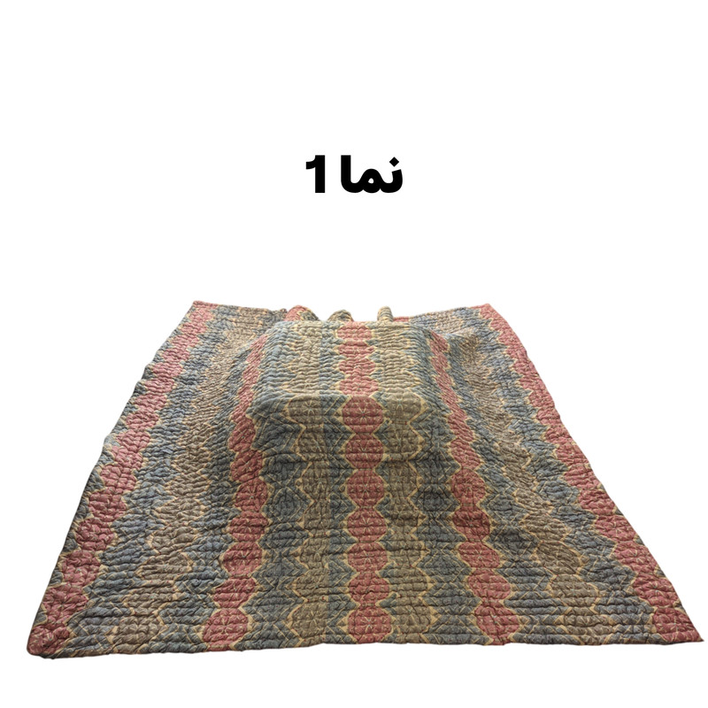 لحاف مدل دست دوز کرسی طرح لوزی سایز 300×300 سانتی متر