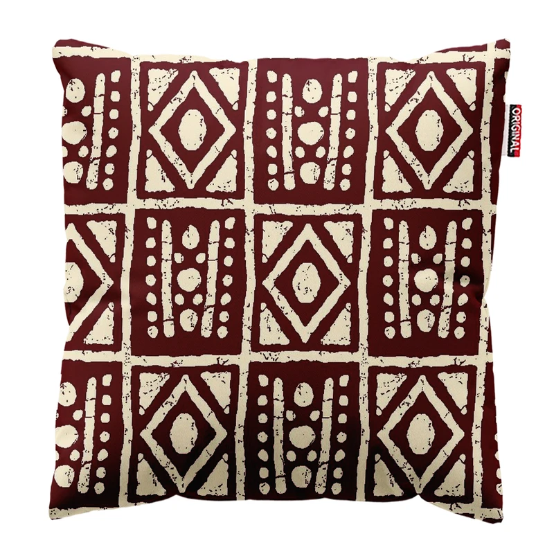 کوسن پاد آفرین مدل مینیمال بوهو کد PK402182 سایز 40*40 سانتی متر