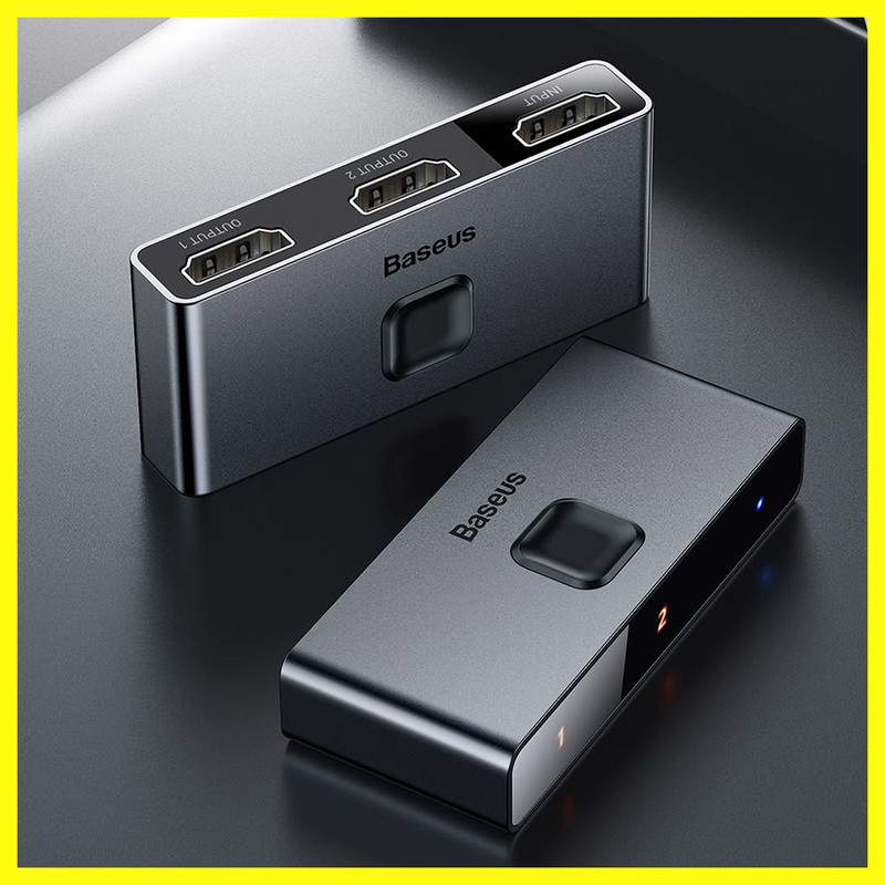 مبدل 1 به 2 HDMI باسئوس مدل CAHUB-BC0G