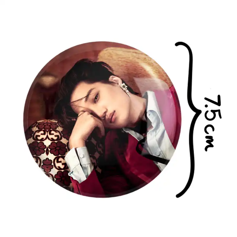 آینه جیبی خندالو طرح کای گروه اکسو EXO مدل تاشو کد 16772