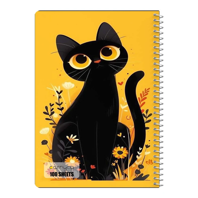 دفتر مشق 100 برگ سیمی کارنیکا طرح گربه Cat کد 16782