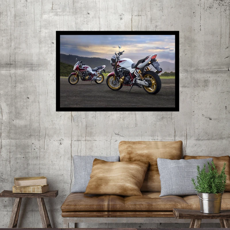 تابلو بکلیت طرح موتور هندا cb1300مدل DY1162 فریم مشکی