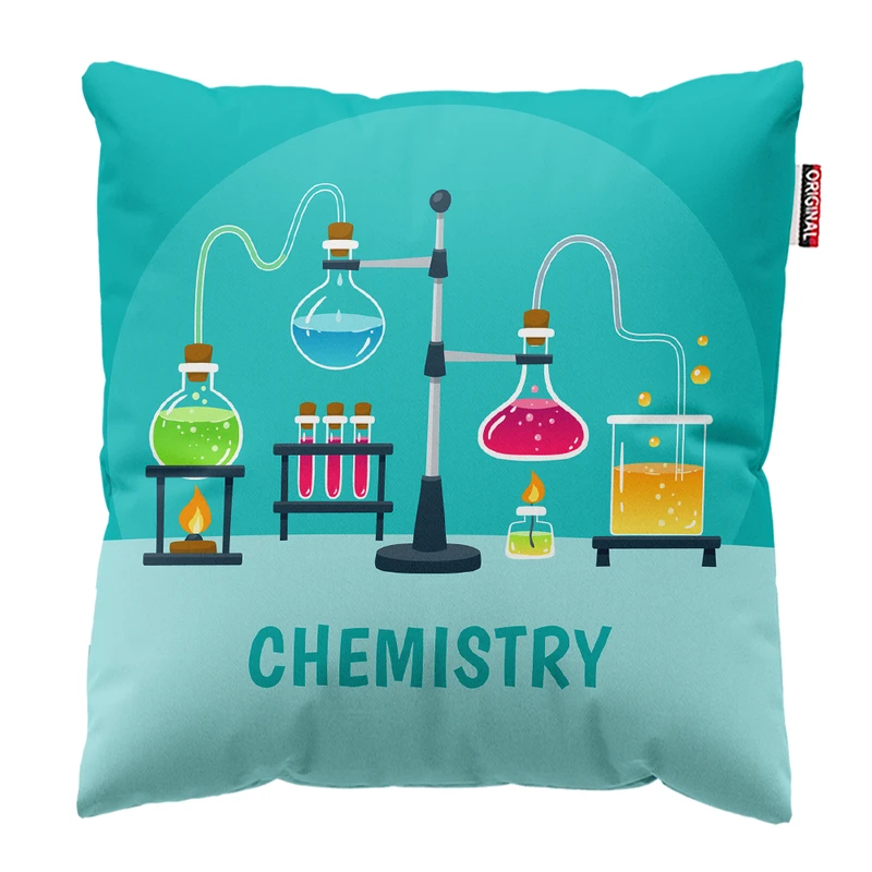 کوسن پاد آفرین مدل شیمی آزمایشگاه شیمیدان مهندس شیمی کد PK301689 سایز 30*30 سانتی متر