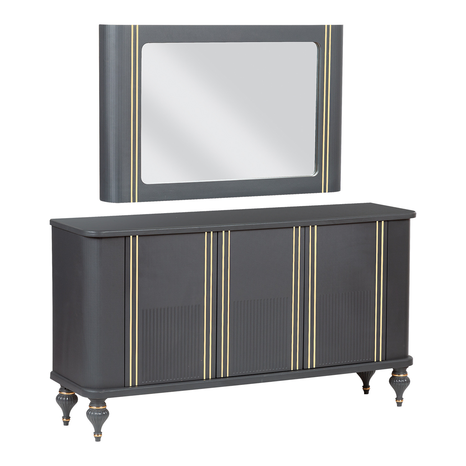 آینه و کنسول مدل Almas-T1 به همراه میز تلویزیون