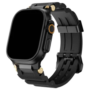 Sprig band model ROB BK Silic suitable for Apple watch 42/44/45/46/49mm Series Se/1/2/3/4/5/6/7/8/9/10/Ultra/Ultra2