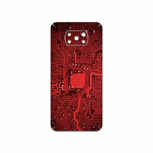 MAHOOT Red Printed Circuit Board Cover Sticker for Xiaomi Poco X3 NFC