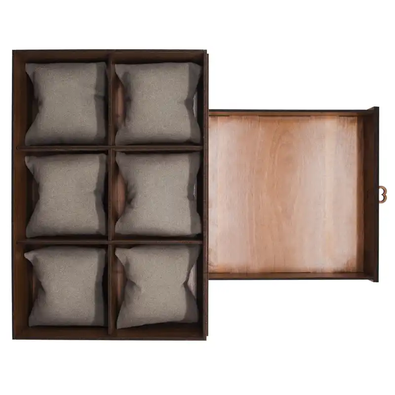 جعبه ساعت مدل 6 خانه کشو دار