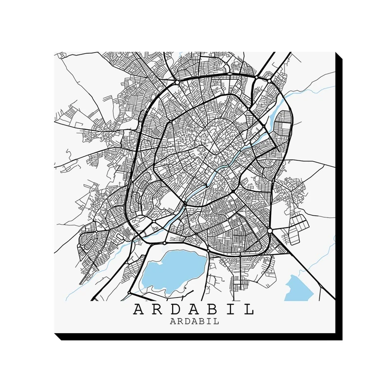 تابلو شاسی ترمه طراحان ایده مدل نقشه شهر اردبیل کد map0502