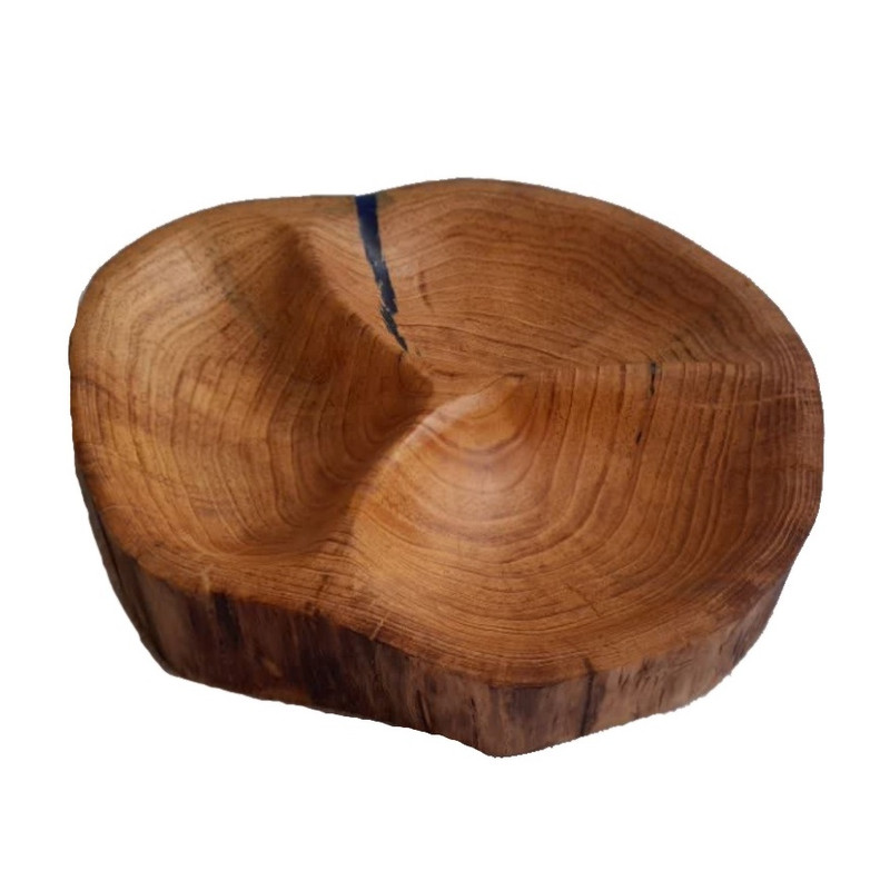 ظرف سرو چوبی مدل 3خانه روستیک