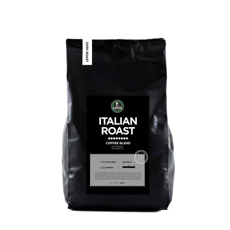 دانه قهوه ایتالین رُست رئیس - 3 کیلوگرم