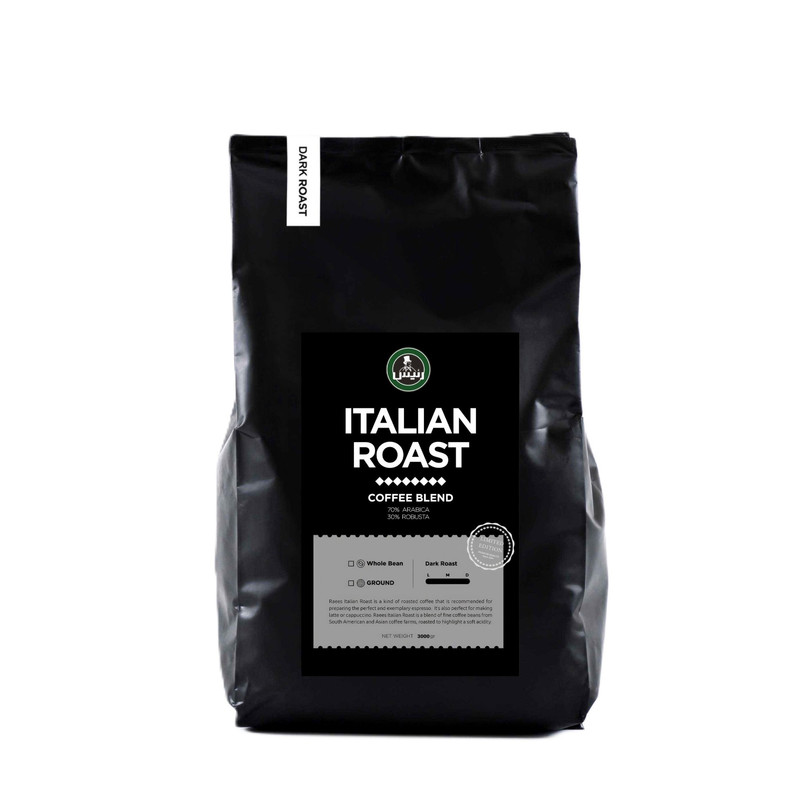 دانه قهوه ایتالین رُست رئیس - 3 کیلوگرم