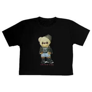 کراپ‌تاپ آستین کوتاه زنانه مدل تدی کد 3