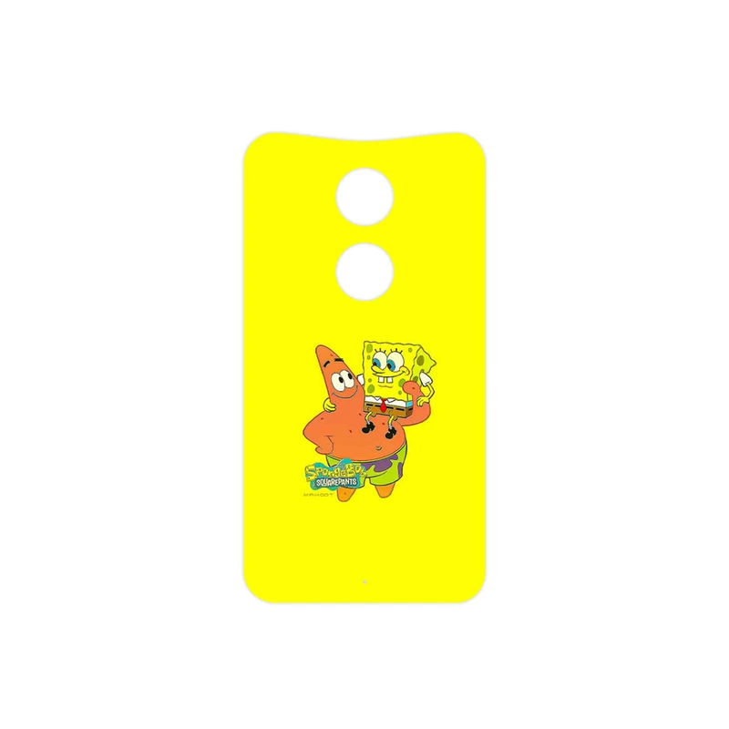 برچسب پوششی ماهوت مدل SpongeBob SquarePants مناسب برای گوشی موبایل موتورولا Moto X 2014