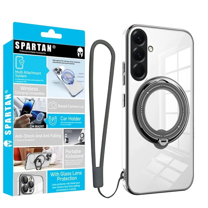 کاور اسپارتان مدل Ring Stand Strap مناسب برای گوشی موبایل سامسونگ Galaxy A36/ A56 به همراه بندآویز