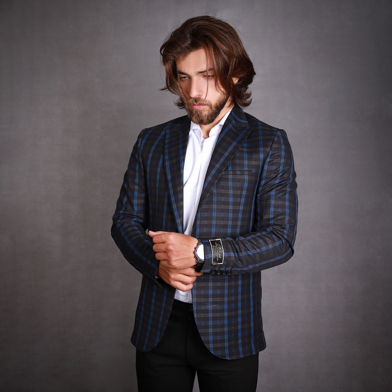 کت تک مردانه مدل چهارخانه الپا -TH - - 8