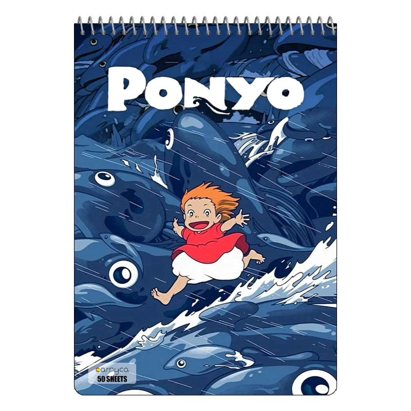دفتر نقاشی 50 برگ سیمی کارنیکا طرح پونیو Ponyo کد 63765