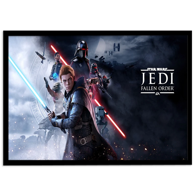 تابلو نوری بکلیت طرح بازی گیم نت Star Wars مدل چراغدار B-s1437