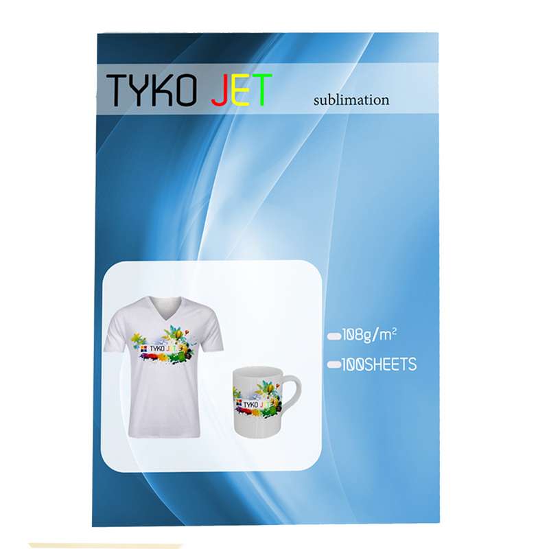 کاغذ سابلیمیشن مدل tyko jet سایز a4 بسته 100 عددی