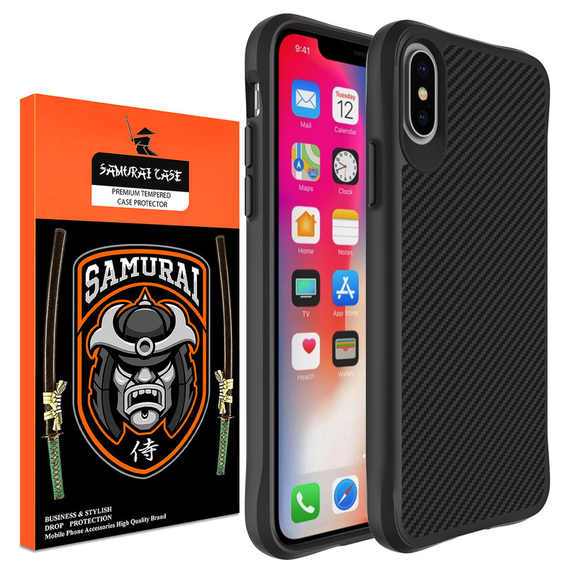 کاور سامورایی مدل Carbon Fiber مناسب برای گوشی موبایل اپل iPhone X / iPhone Xs