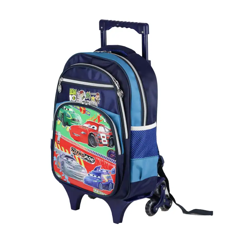 کوله پشتی چرخ دار طرح ماشین ها کد 20