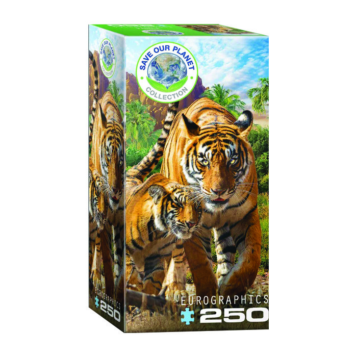 پازل 250 تکه یوروگرافیکس پازلز مدل Tigers كد 5559-8251