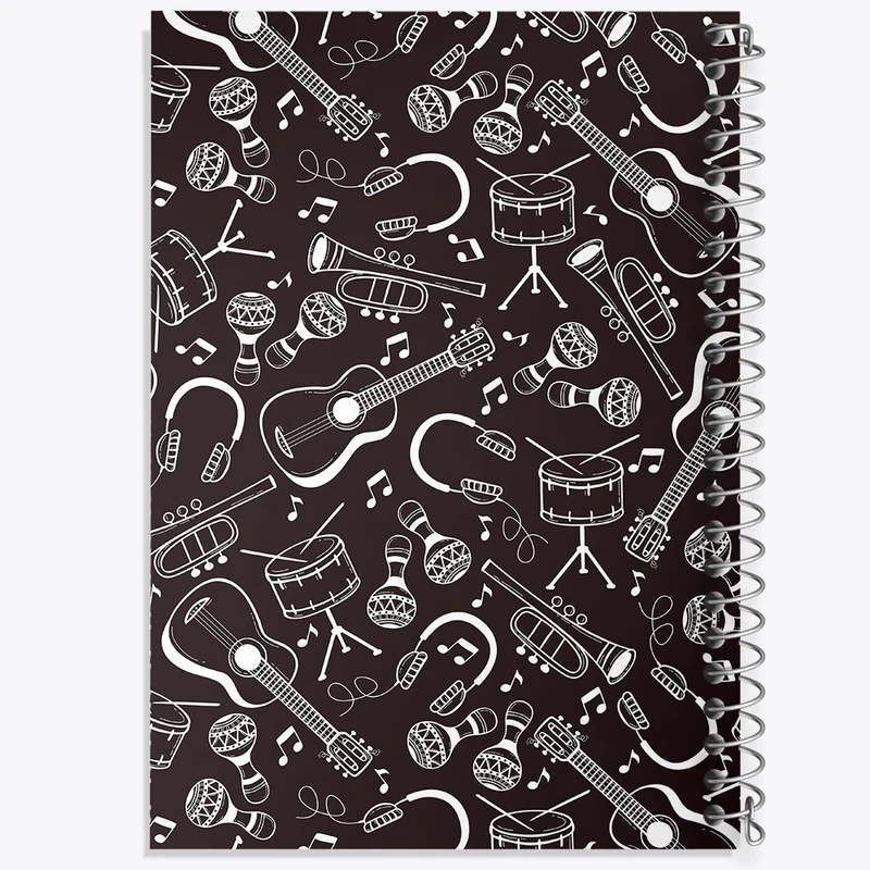 دفتر مشق 50 برگ خندالو طرح موزیک کد N339