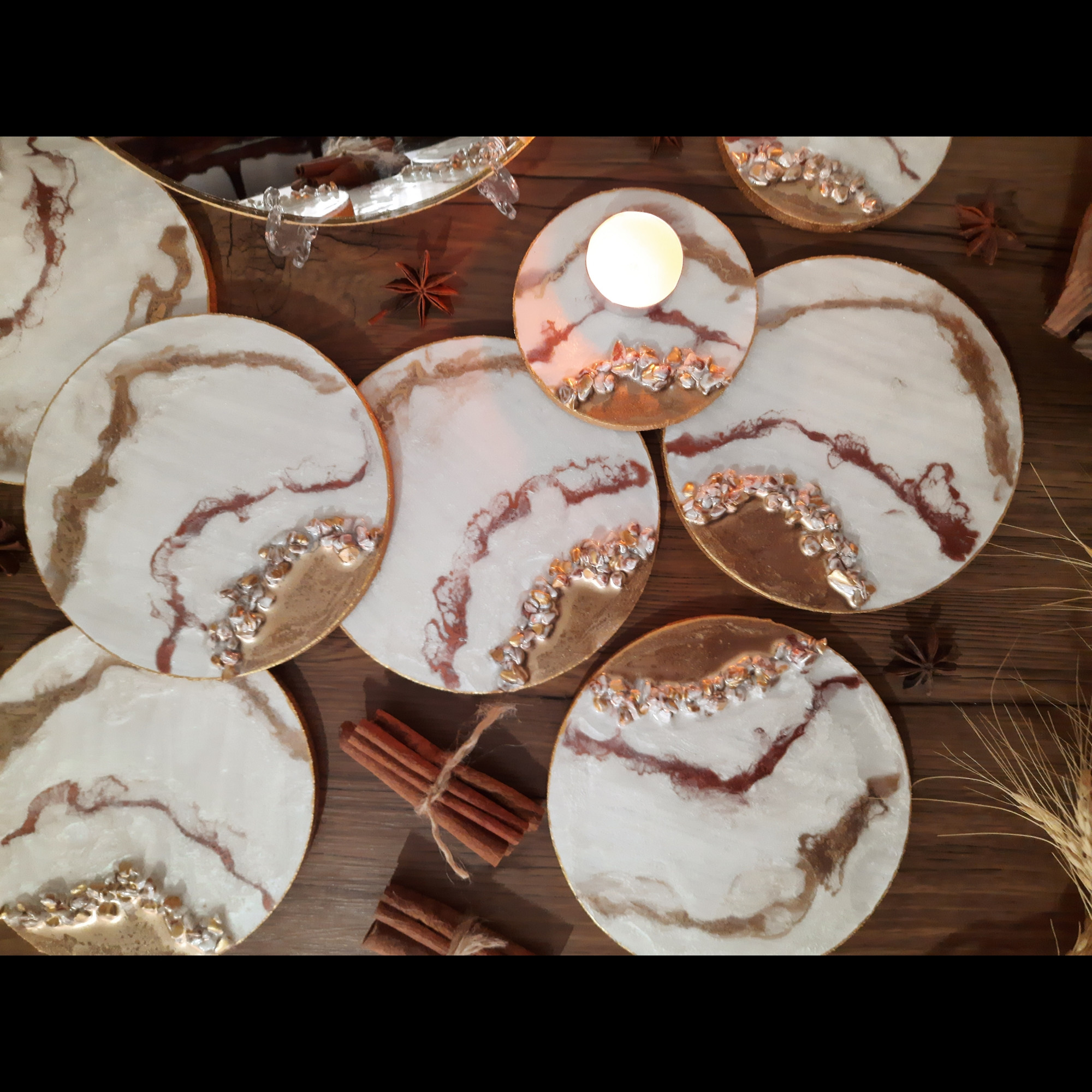 مجموعه ظروف هفت سین 9 پارچه مدل مرمر