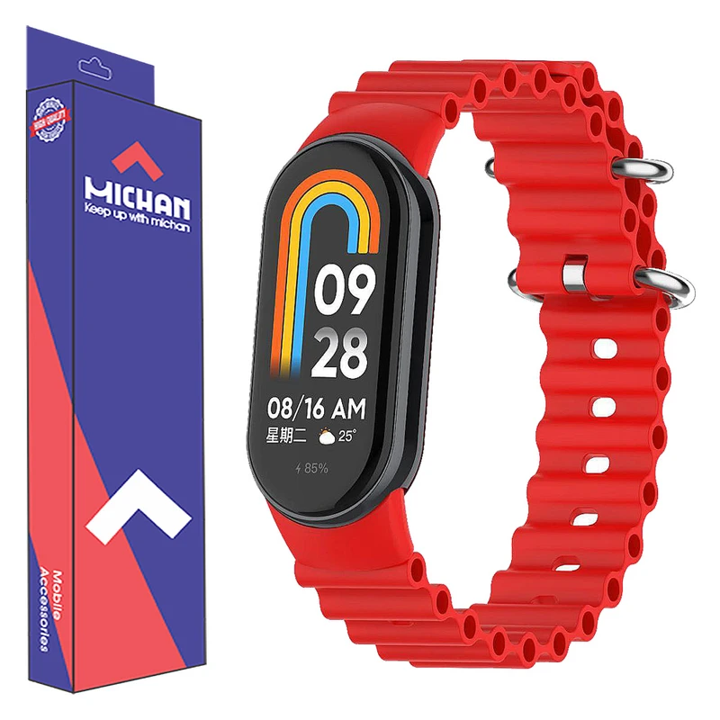 بند میچان مدل Ocean مناسب برای مچ بند هوشمند شیائومی Mi Band 9
