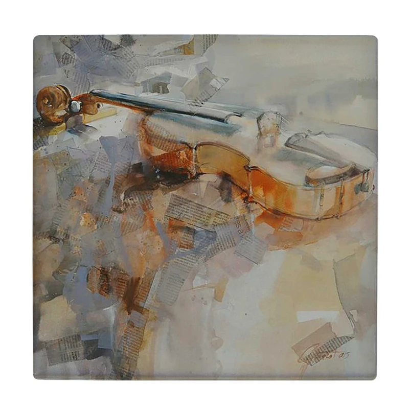   زیر لیوانی  طرح نقاشی ویولن کد    6084653_5044