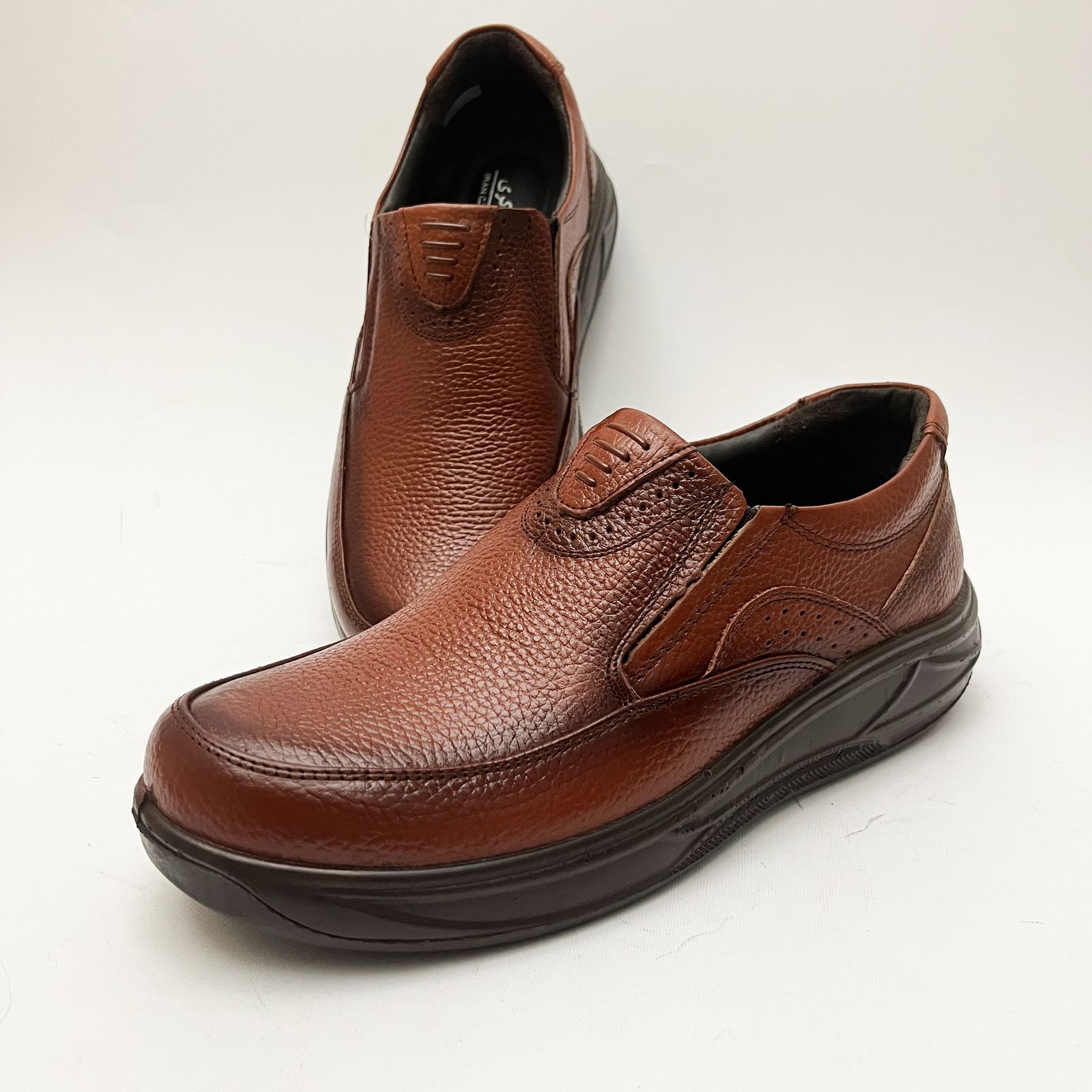 کفش طبی مردانه مدل چرمینه کد 4058 -  - 5