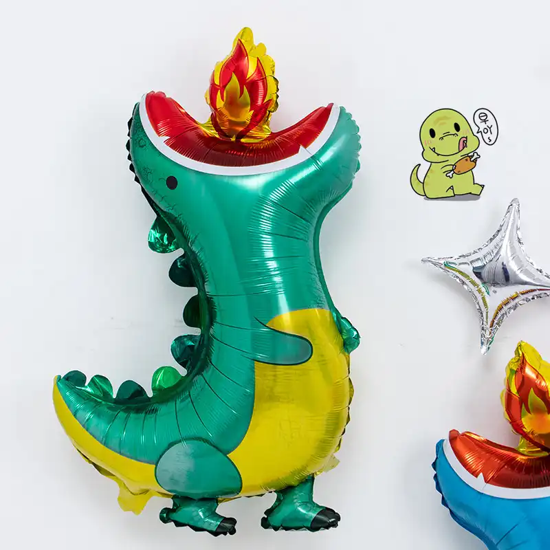 بادکنک فویلی لاکی بالونز مدل دایناسور آتشین کد 1217