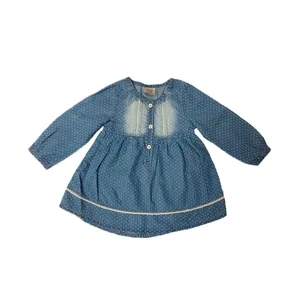 پیراهن دخترانه مدل خال خالی کد 089