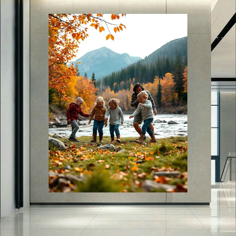 تابلو بوم طرح مخمل طبیعت مدل بازی کودکان کد AR305569