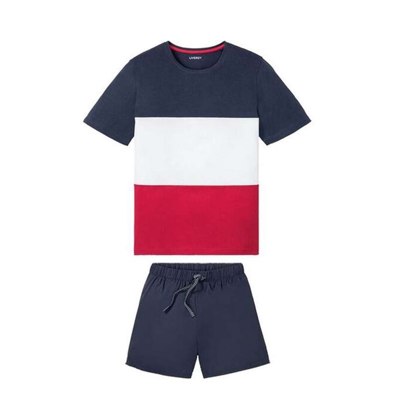 ست تی شرت و شلوارک مردانه لیورجی مدل BWR