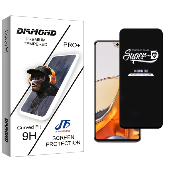 محافظ صفحه نمایش شیشه ای جی اف مدل Diamond Glass SuperD مناسب برای گوشی موبایل شیائومی 11T Pro 5G 2107113SG