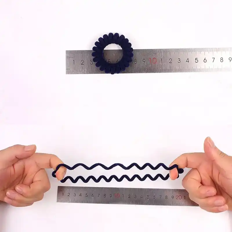 کش مو زنانه مدل سیم تلفنی کد 106019 بسته 3 عددی