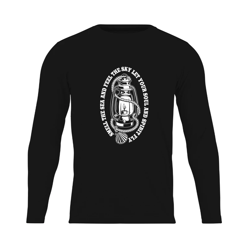 تی شرت آستین بلند مردانه مدل  stop and stare_N1_0411 رنگ مشکی