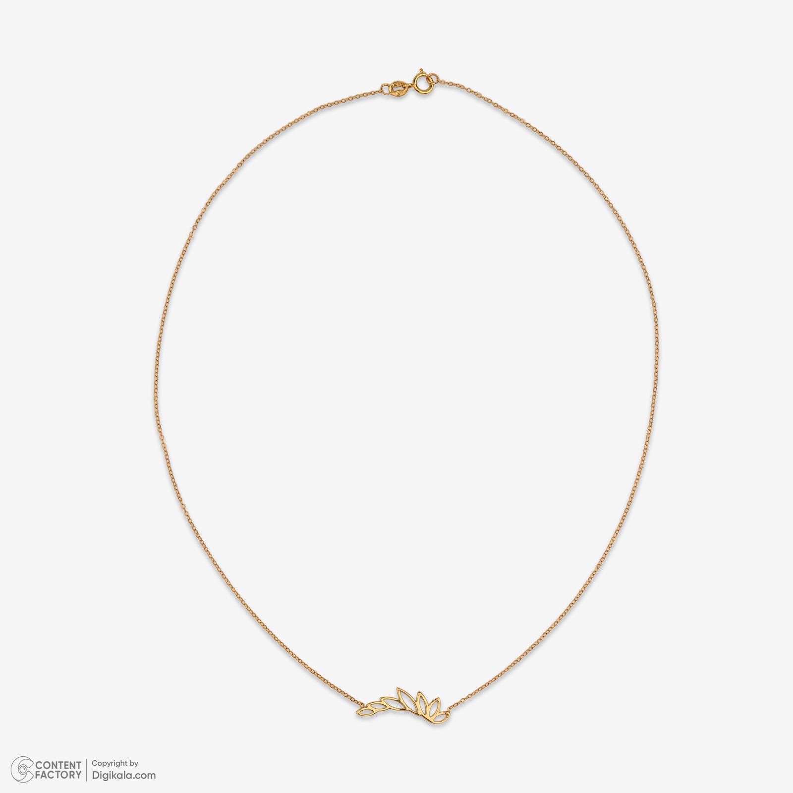 نیم ست طلا 18 عیار زنانه سایا گلد مدل شاخه 7 برگ ns3 -  - 7