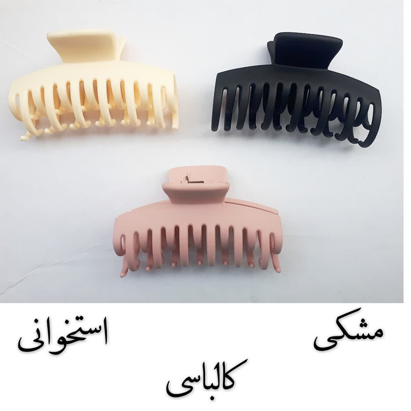 کلیپس مو زنانه مدل شمعی دندانه دوبل