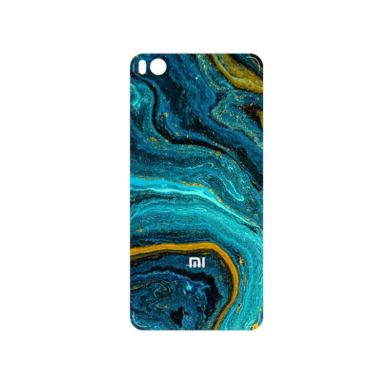 برچسب پوششی ماهوت مدل Turquoise marblewith golden streaks مناسب برای گوشی موبایل شیائومی Mi 5s