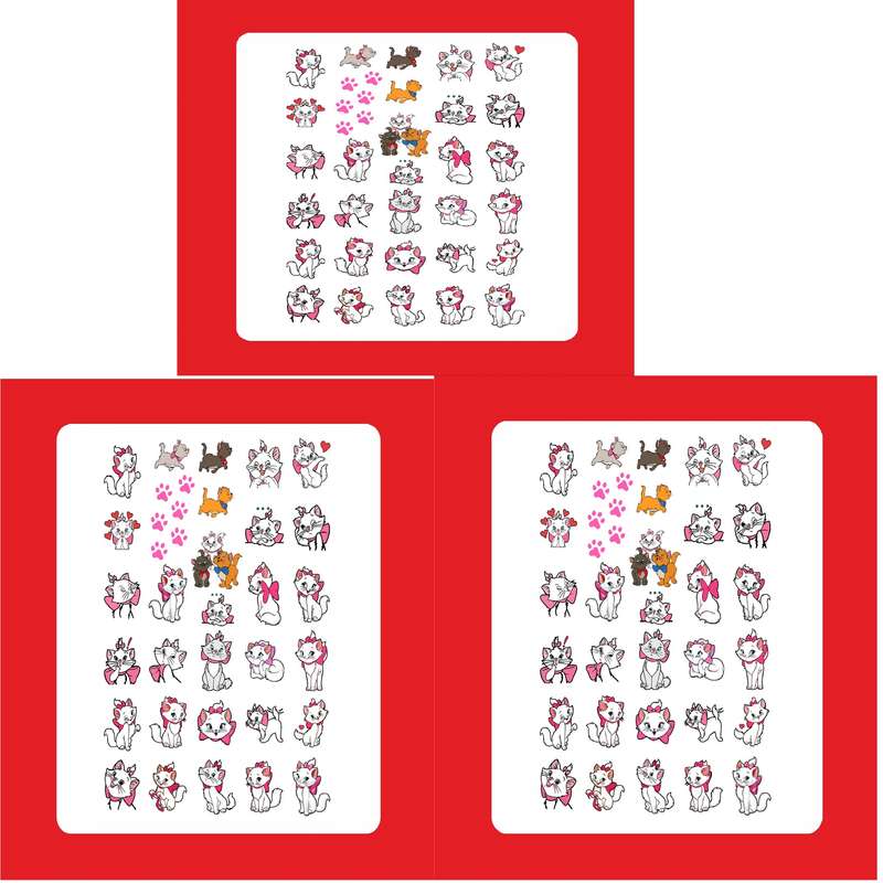 استیکر طراحی ناخن مدل 07 مجموعه 3 عددی