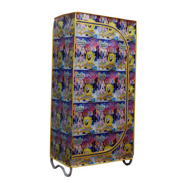 کمد لباس ازگانایزر کودک اشکاف 60x125x40cm طرح باب اسفنجی