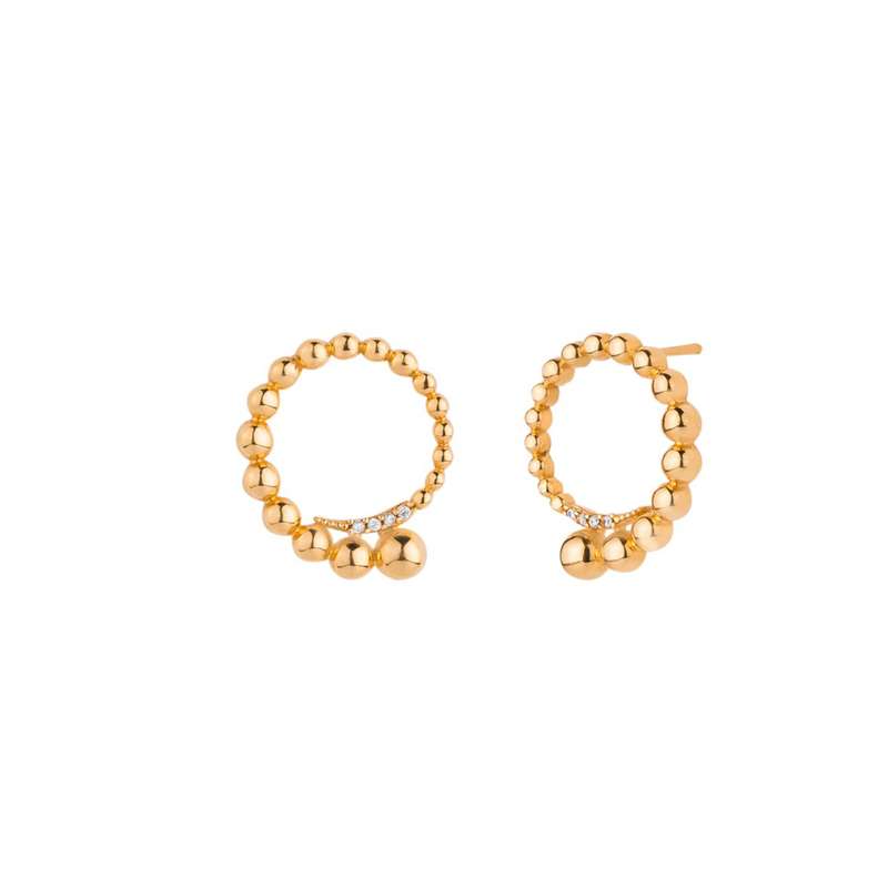 گوشواره طلا 18 عیار زنانه کیا گالری مدل AE408 گوشواره طلا 18 عیار زنانه کیا گالری مدل AE408