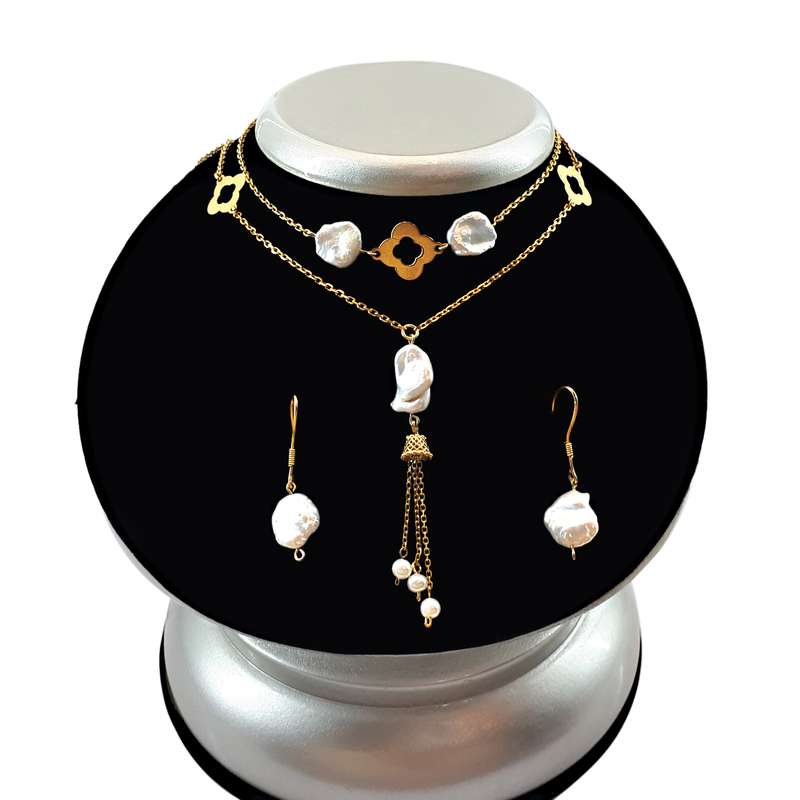 نیم ست نقره زنانه مدل zok-100007