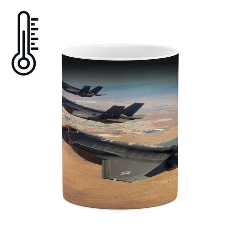 ماگ حرارتی کاکتی مدل هواپیمای جنگنده کد mgh10642